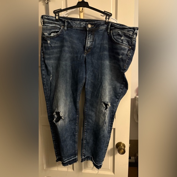 Silver Jeans Denim - Silver Jeans Women’s SAM Distressed Jeans Plus Size 24
